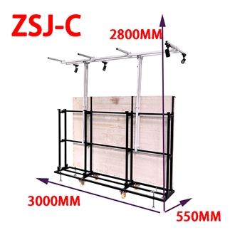 Display Stand Racks With Wheel With Light C