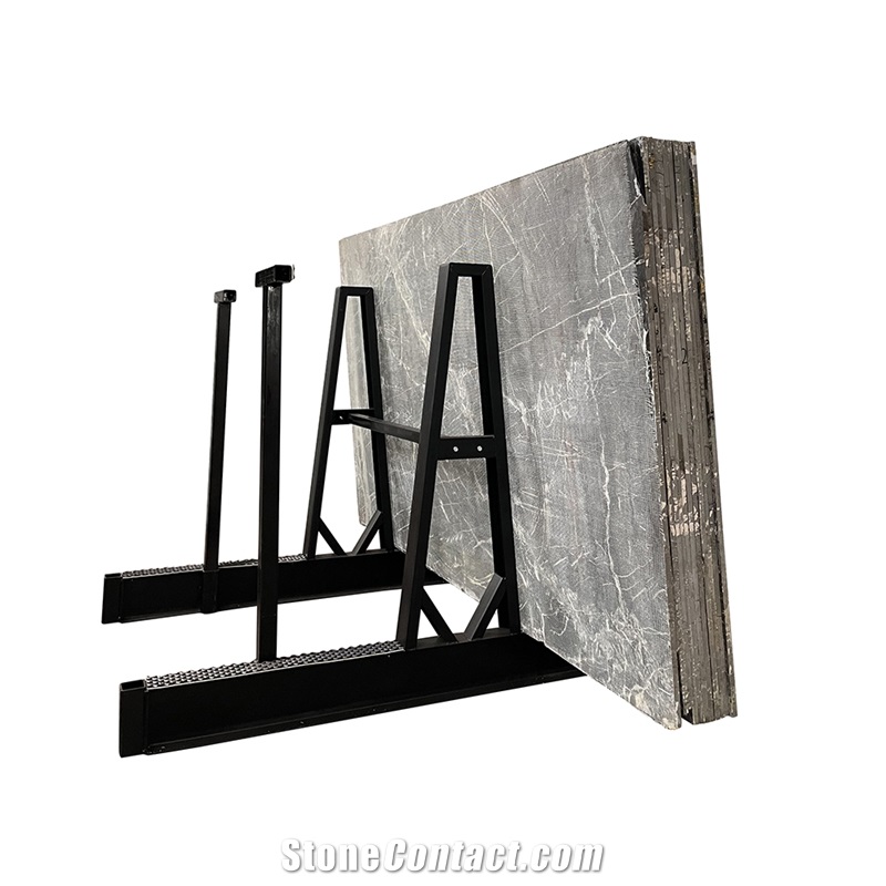 H Steel A Frame Storage Racks With Safety Pole Double Sided