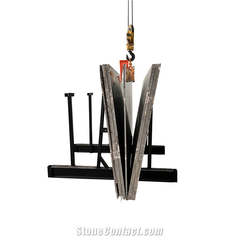 H Steel A Frame Storage Racks With Safety Pole Double Sided