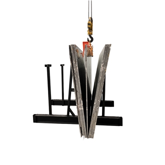 H Steel A Frame Storage Racks With Safety Pole Double Sided