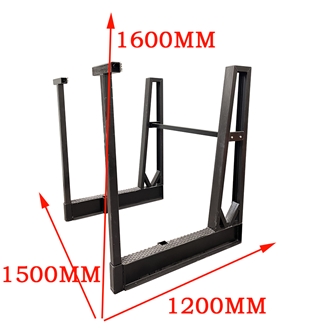 H Steel A Frame Storage Racks With Safety Poly Single Sided