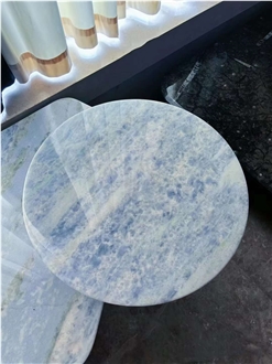 Yunnan Crystal Blue Marble Slabs For Deco Design Application