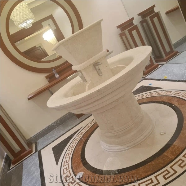 Omani Marble Custom Bathroom Unit Sink