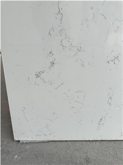 6001 Carrara White Quartz Stone Slab Quartz Tiles