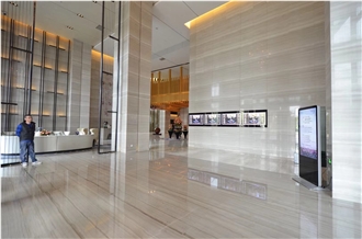 China White Wood Grain Marble Slabs And Tiles