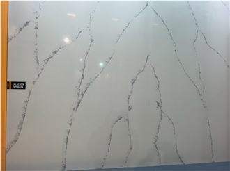 Grado GR-606 Calacatta Synnada Quartz Slabs