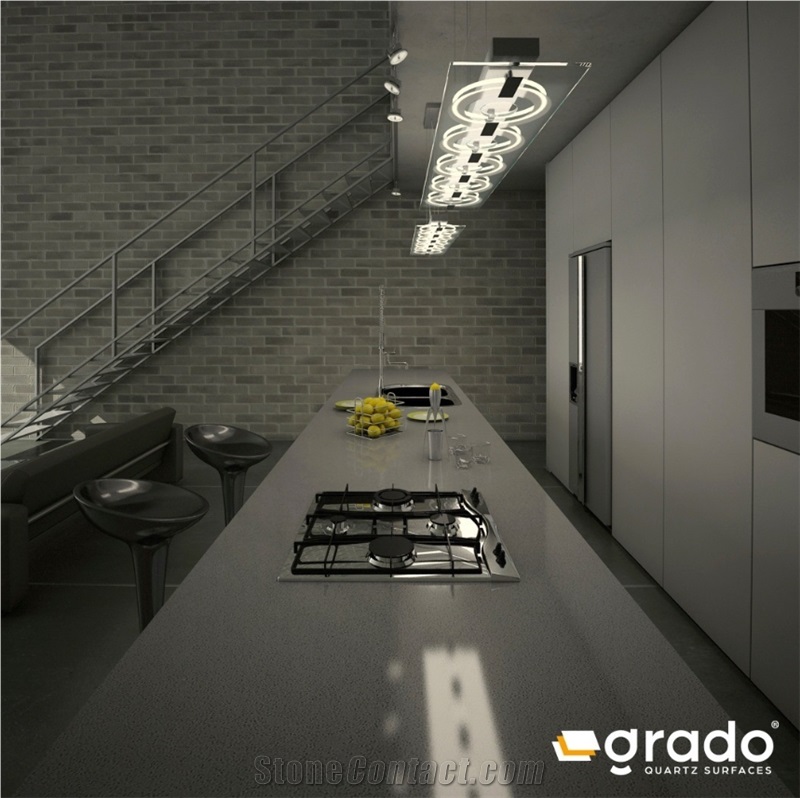 Grado Quartz Surfaces GR - 102 Trento Quartz Slabs
