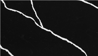 Calacatta Black Quartz Slabs From Vietnam Factory