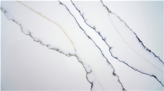 Calacatta Blanca Quartz Slabs From Vietnam Factory