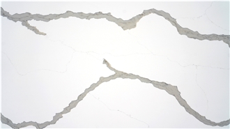 Calacatta Classic Quartz Slabs From Vietnam Factory