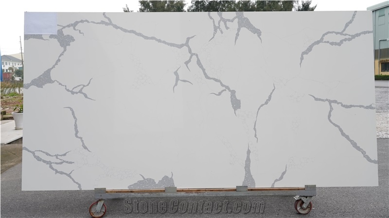 Calacatta Lago Artificial Stone Slabs From Vietnam