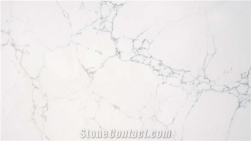 Calacatta Lavasa Green, Grey, Gold Quartz Slabs From Vietnam