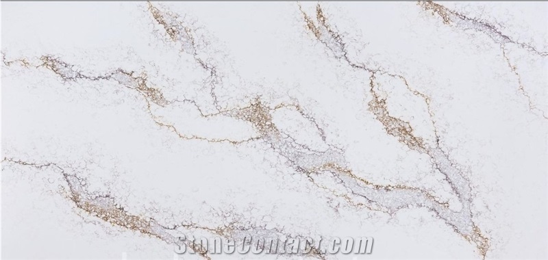Calacatta Nova Quartz Slabs From Vietnam