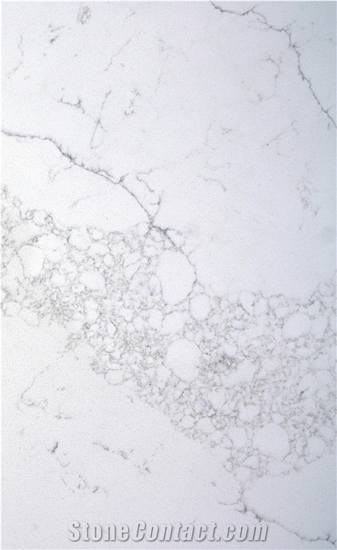 Calacatta Nova Quartz Slabs From Vietnam