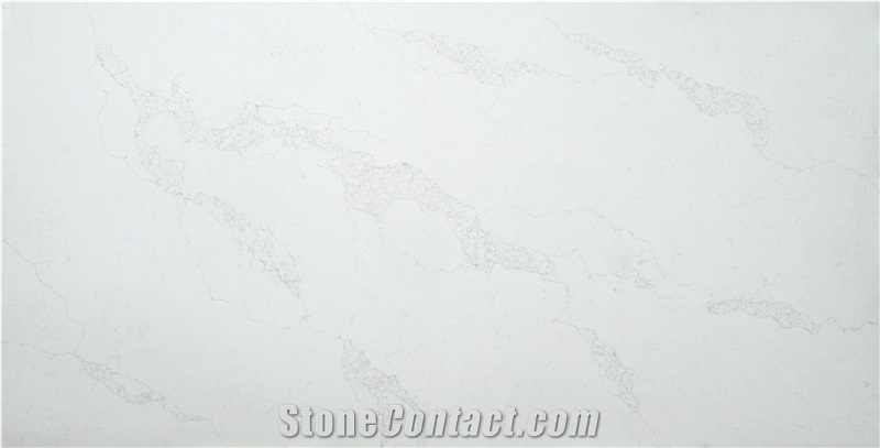 Calacatta Nova Quartz Slabs From Vietnam