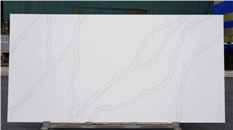 Calacatta Serchio Quartz Slabs From Vietnam