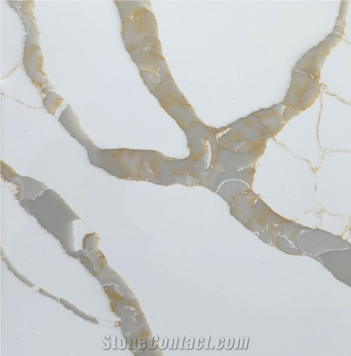 Calacatta Vega - Laza Quartz Slabs From Vietnam