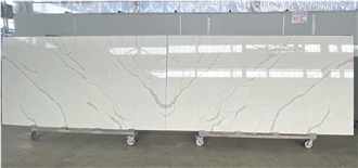 Calacatta Vega - Laza Quartz Slabs From Vietnam