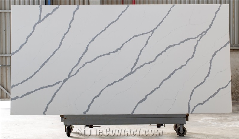 Vietnam Calacatta Grey Engineered Stone Slabs