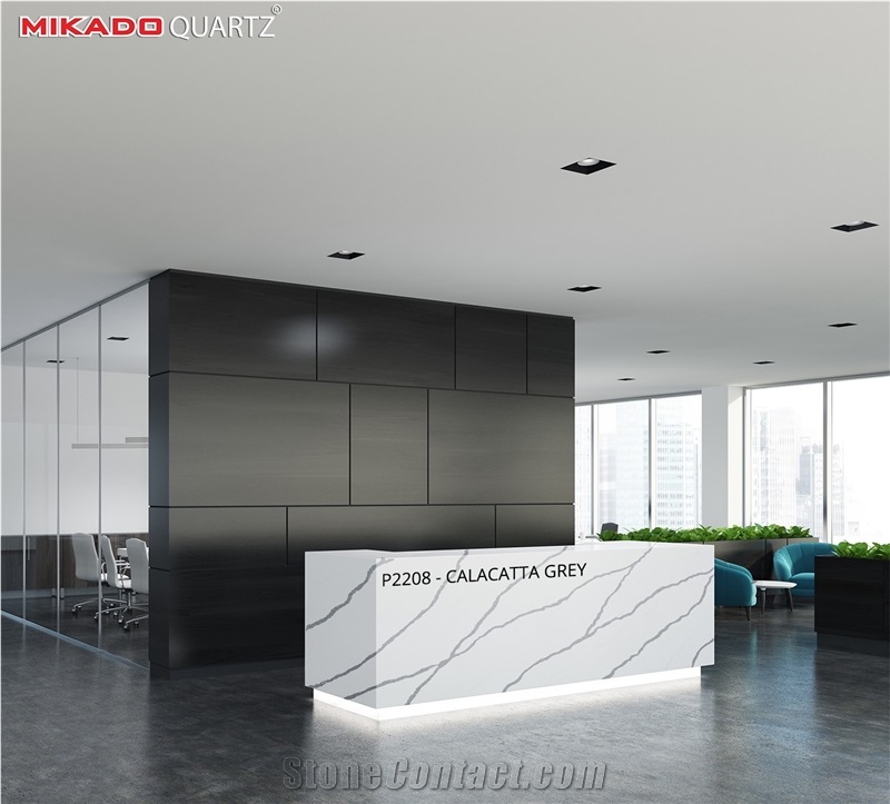 Vietnam Calacatta Grey Engineered Stone Slabs