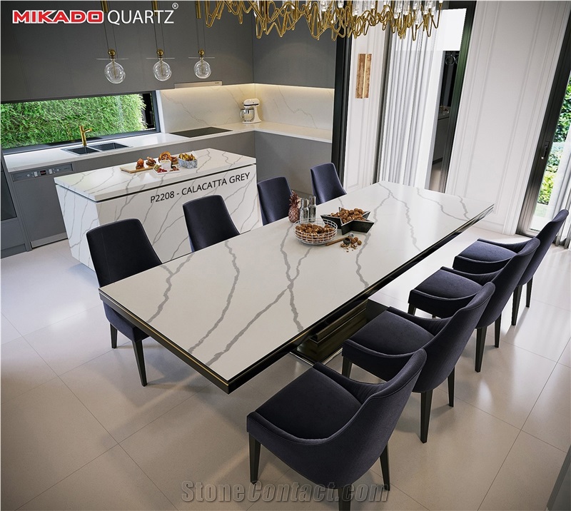 Vietnam Calacatta Grey Engineered Stone Slabs