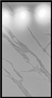 Glazed Calacatta Sintered Stone Kitchen Countertop