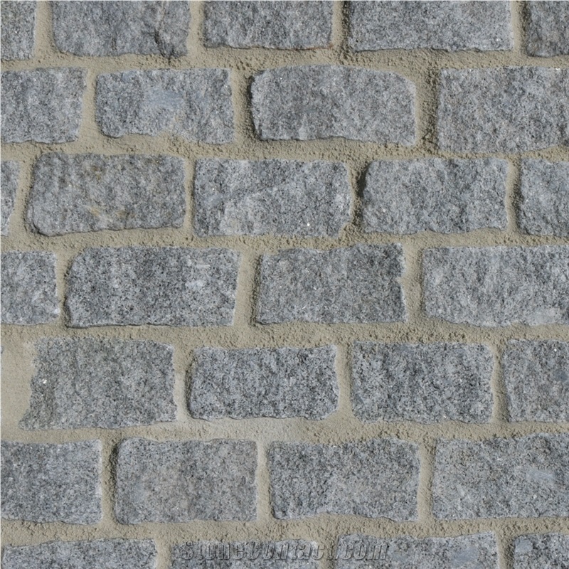 Silver Grey Granite Cobble Stone Setts