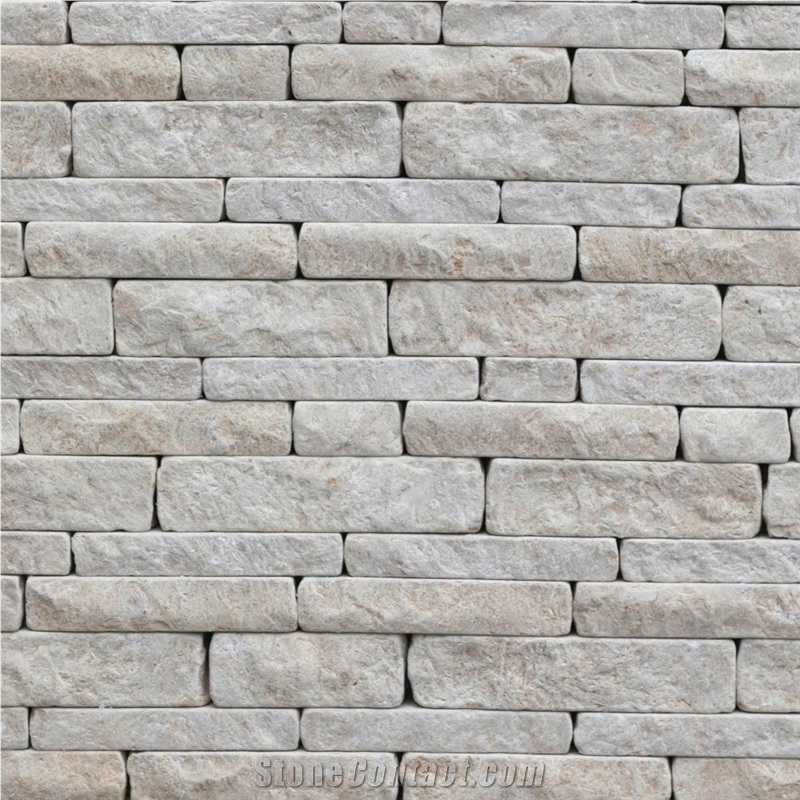 Zahra Beige Egyptian Limestone Linear Pitchers Wall Masonry