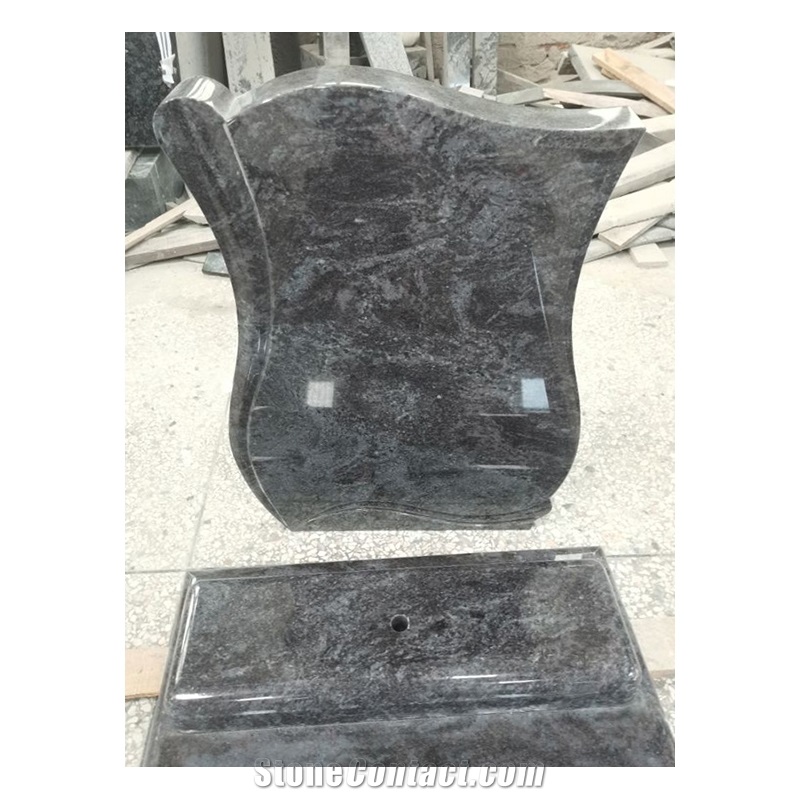 Bahama Blue  Granite Single Monument