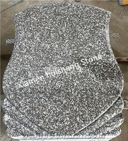 Gray Granite Headstone