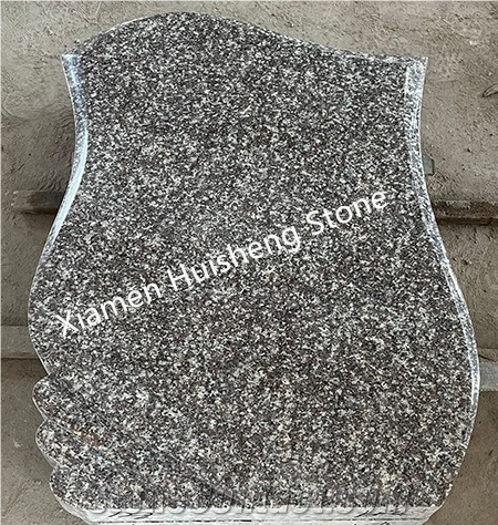 Gray Granite Headstone