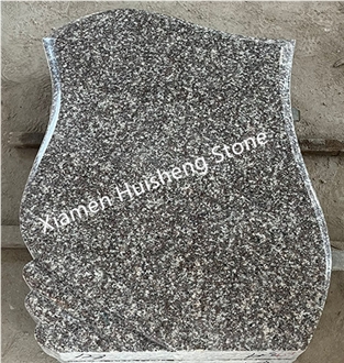 Gray Granite Headstone