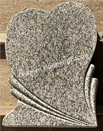 Gray Granite Headstone