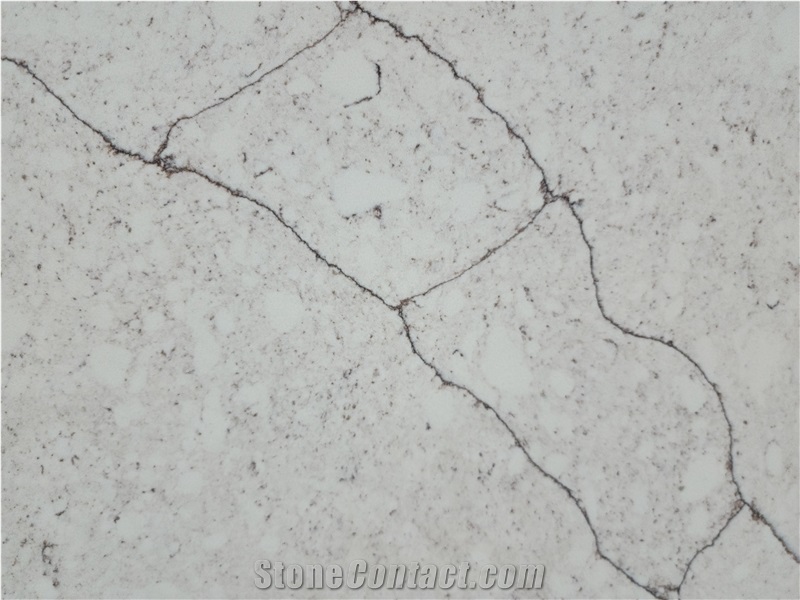 Calacatta Cygnus Beige Quartz Slabs
