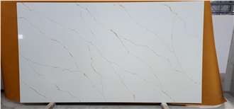 Calacatta Mercury Gold Quartz Slabs