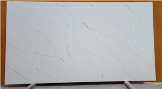 Calacatta Mercury Gold Quartz Slabs