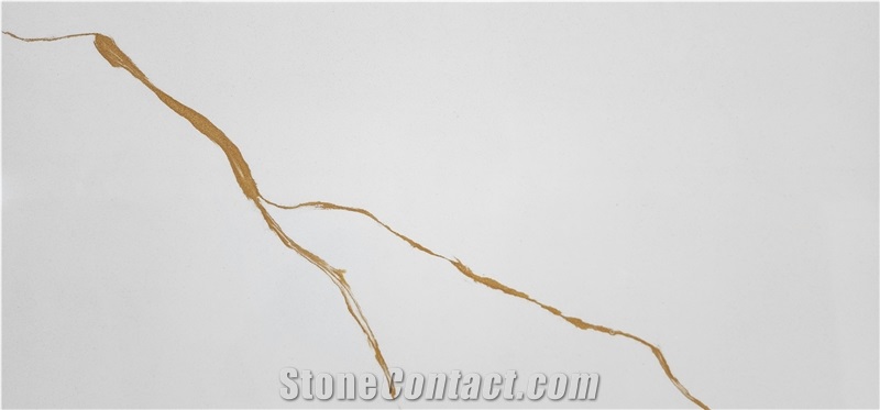 Calacatta Mercury Gold Quartz Slabs