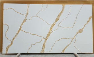 Calacatta Tiara Quartz Slabs