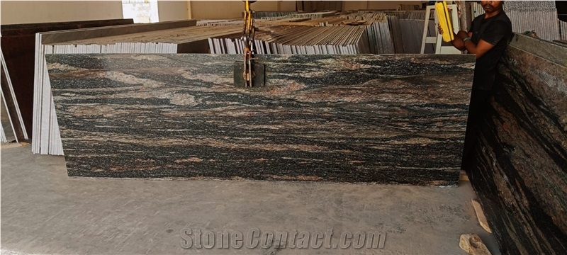 Aqua Blue Granite Cut Size Half Slabs