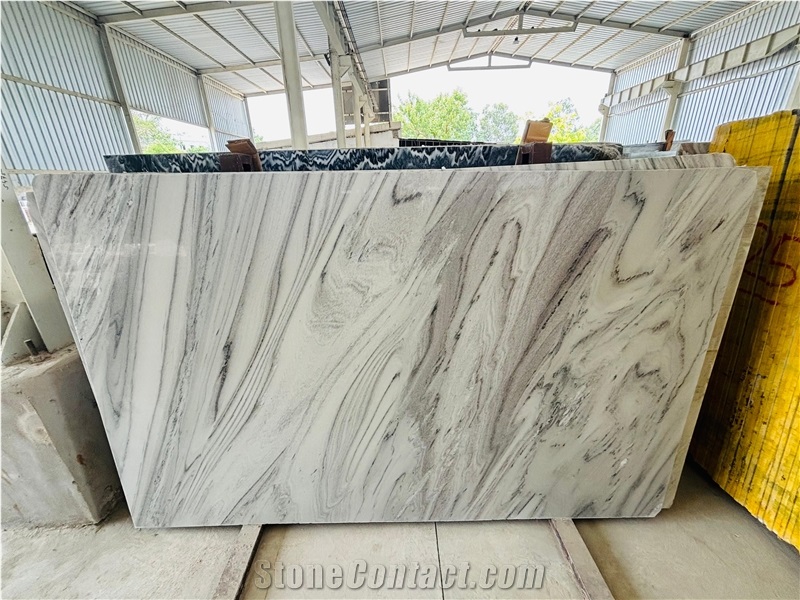 Bruno White Marble Slabs