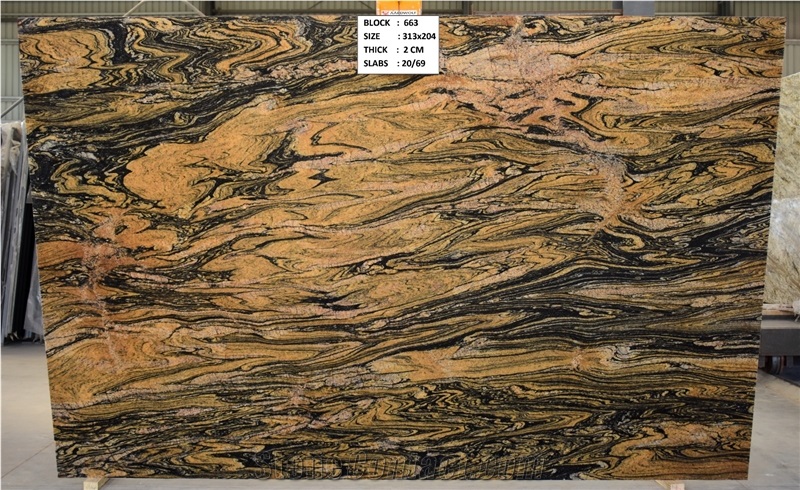 Fusion Gold Granite Gangsaw Slabs
