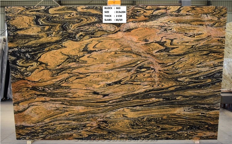 Fusion Gold Granite Gangsaw Slabs
