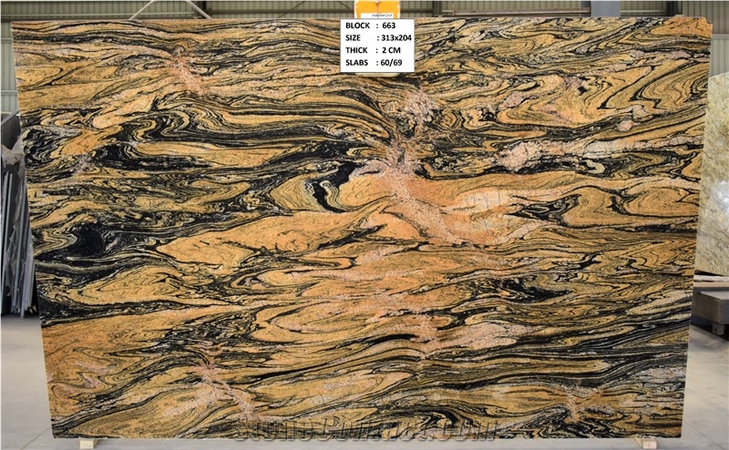 Fusion Gold Granite Gangsaw Slabs