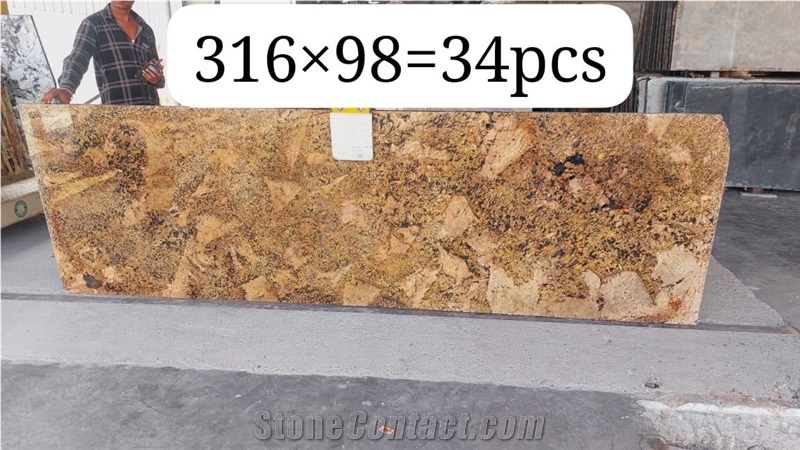 Gold Alaska Granite Cutter Slabs