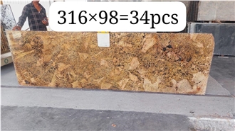 Gold Alaska Granite Cutter Slabs