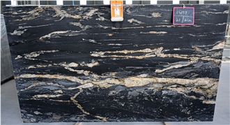 Polished Titanium Gold Granite Slabs