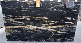 Polished Titanium Gold Granite Slabs