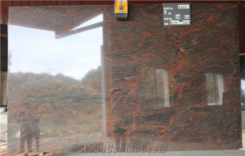 Red Multi Granite New Patern Slabs