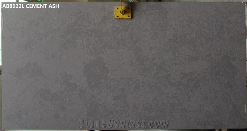 CEMENT ASH (LEATHER FINISH) Quartz Slabs