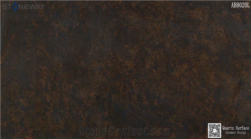 ROSETTE NEBULA (LEATHER FINISH) QUARTZ SLABS